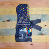 Rainbow Raindrops Cloud Pocket Hoodie, 4-7yr, READY TO SHIP