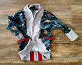 Grow with Me Open Front Cardigan, Custom Order