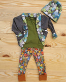 Grow with Me Open Front Cardigan, Custom Order