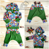 Custom Hoodie and pants set, sewn to order