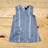 Reversible Wrap Dress with Pocket, size 4T, READY TO SHIP