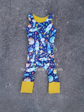 Grow with me shoulder snap romper overalls, Custom Order