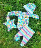 Coming Home Outfit in Rainbows