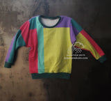 Neon Block Sweatshirt, size 5/6yr, Ready to Ship