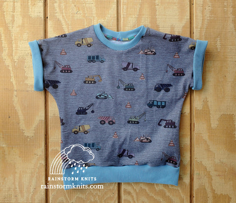 Construction Tee, Size 3-6yr, READY TO SHIP