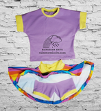 Dolman/Skort Set, size 3-6yr, READY TO SHIP