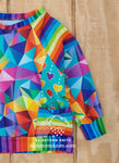 Rainbow Hearts Pocket Pullover, size 5-6yr, READY TO SHIP