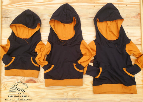 Grow with Me Halloween Hoodie, size 3-12m and 3-6yr, READY TO SHIP