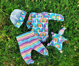 Coming Home Outfit in Rainbows